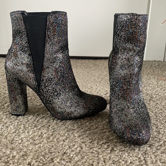 Steve Madden Multicolored Glitter Boots - Picture 2 of 8